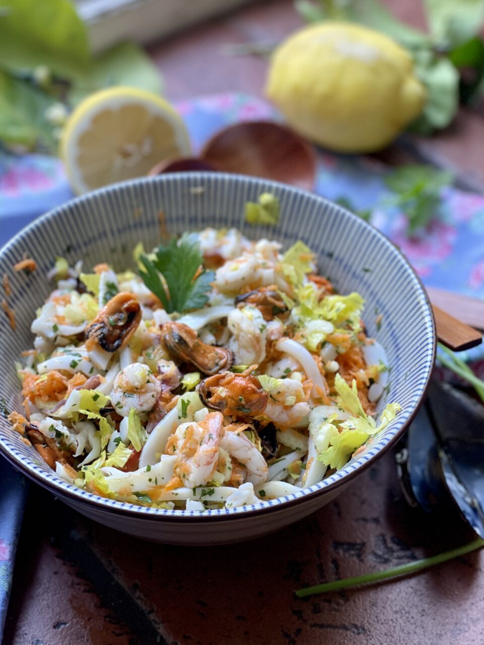 Insalata di seppie, gamberi e muscoli