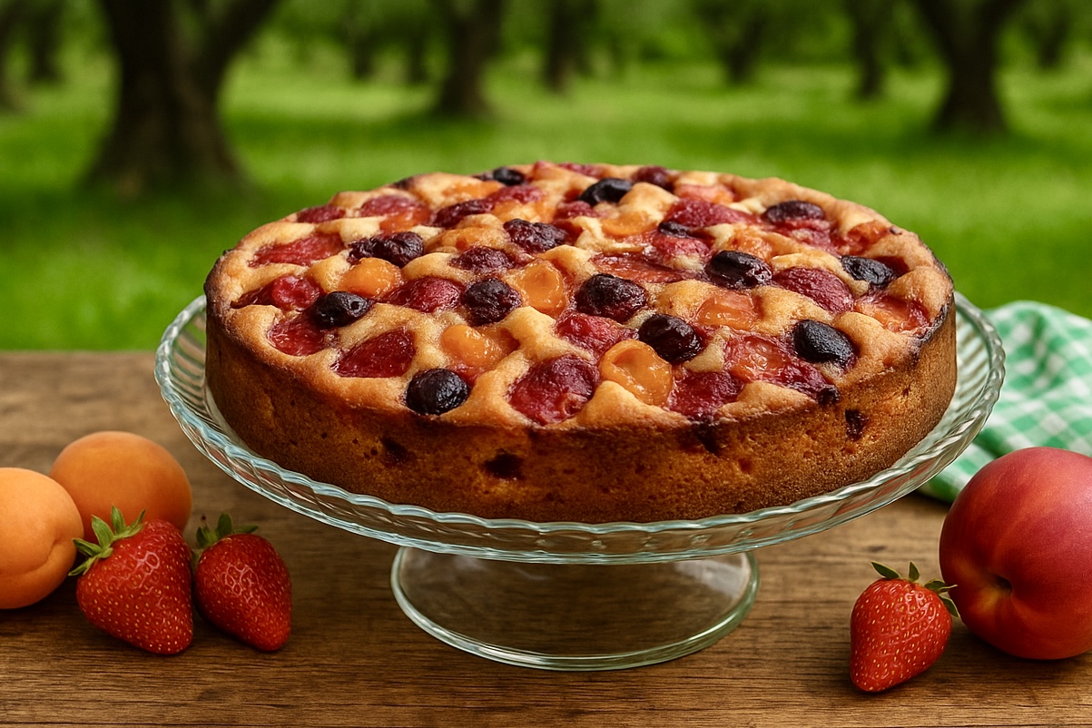Torta alla macedonia fresca