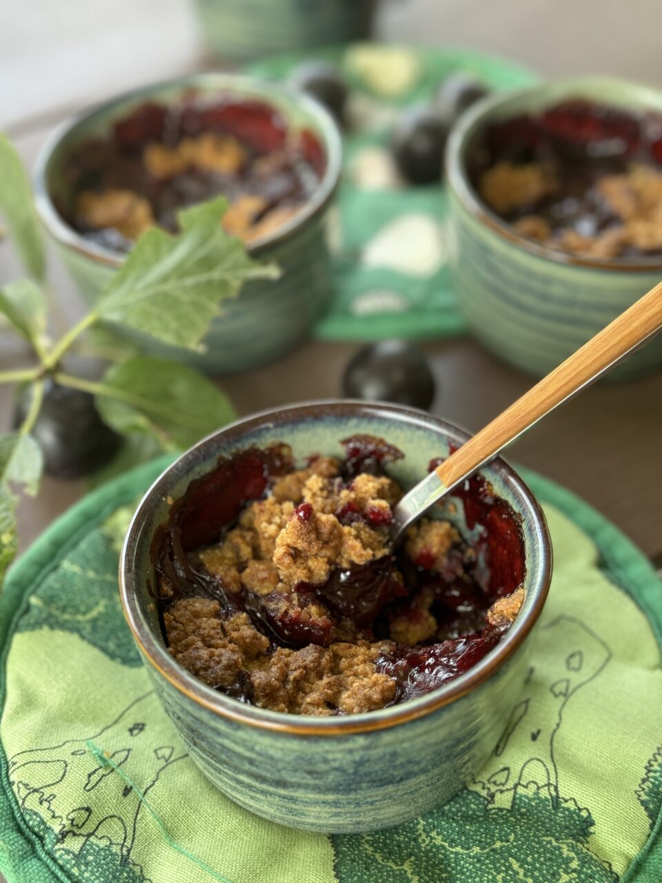 Crumble di prugne