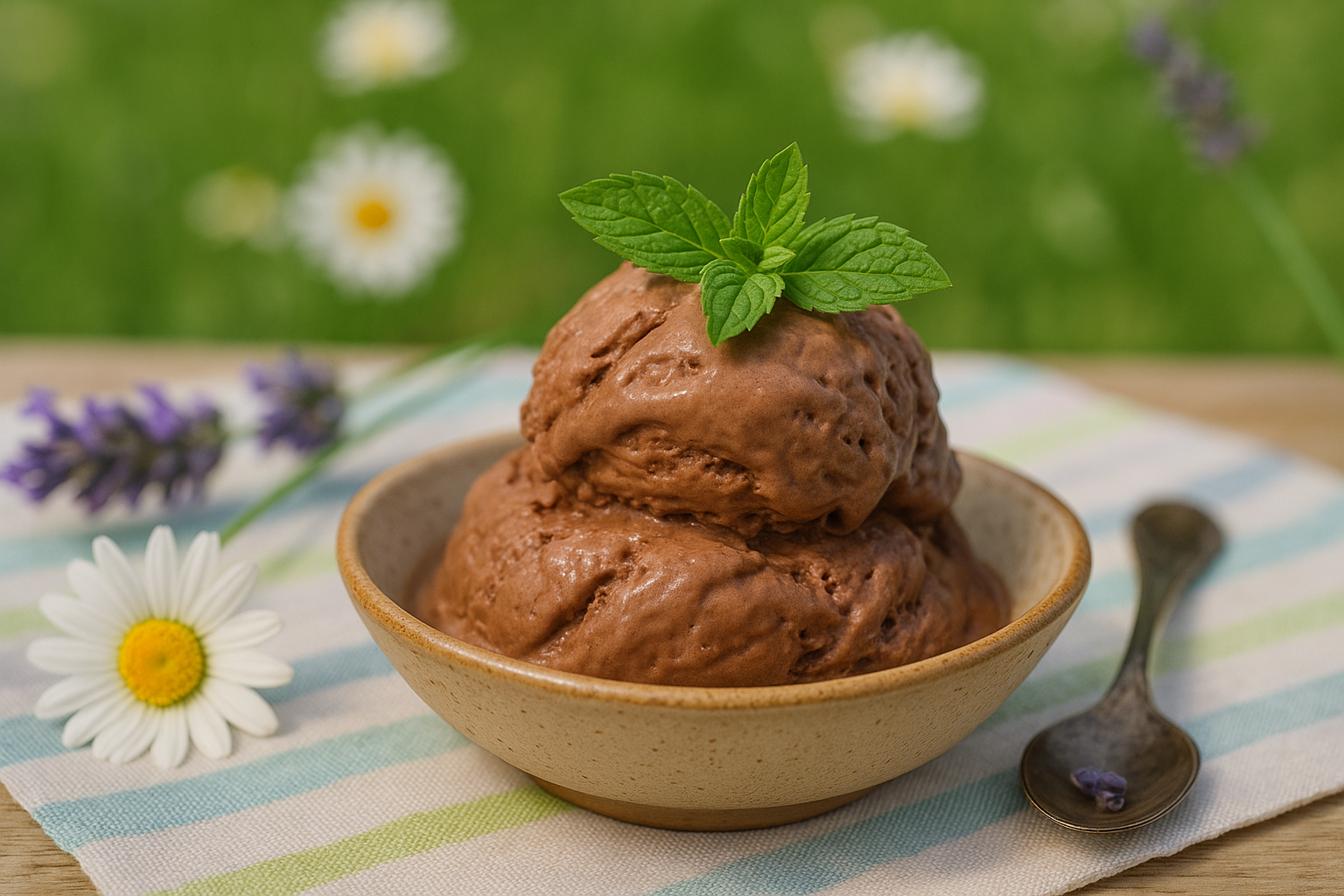 Gelato al cioccolato cremoso fatto in casa senza gelatiera, preparato con panna, latte condensato e cioccolato fondente: facile, veloce e goloso.