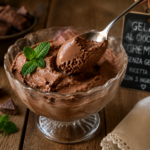Gelato al cioccolato cremoso senza gelatiera, ricetta facile con 3 ingredienti