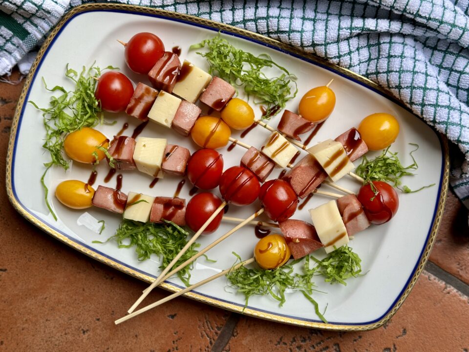 Spiedini di mortadella 