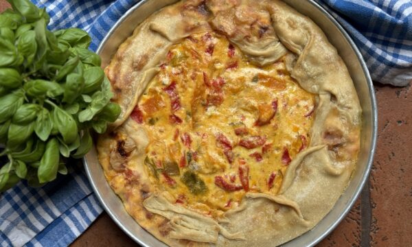 Torta salata di peperoni del Levante ligure