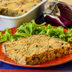 Polpettone di melanzane, ricetta ligure vegetariana facile e gustosa