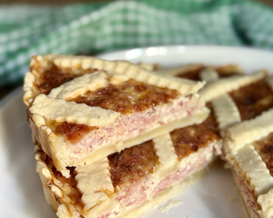 Crostata salata al prosciutto