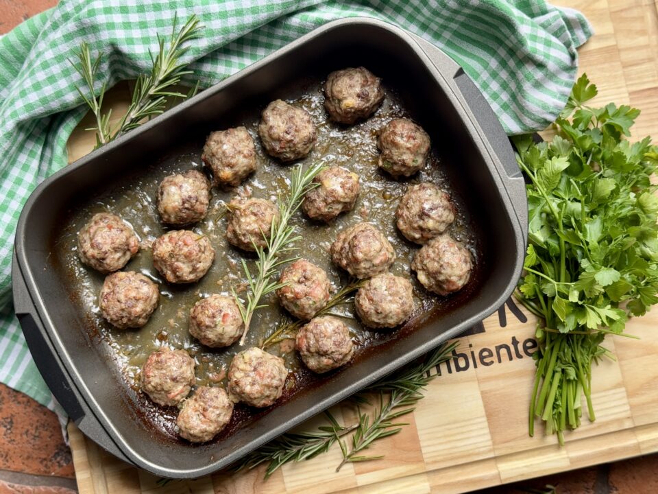 Polpette di cinghiale al forno