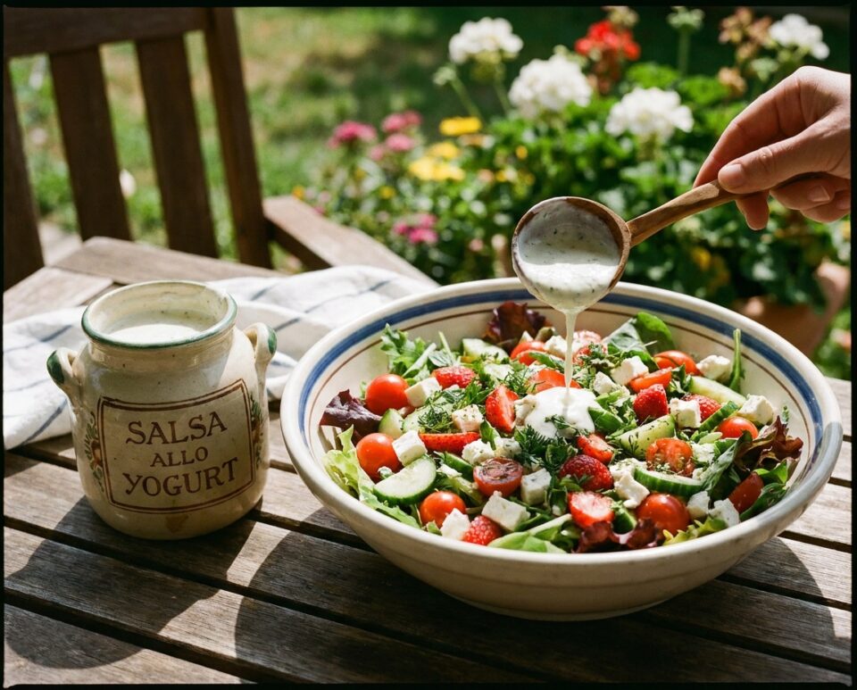 Salsa allo yogurt per condire l’insalata