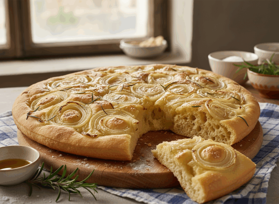 Focaccia genovese con cipolla: ricetta semplice per un risultato perfetto