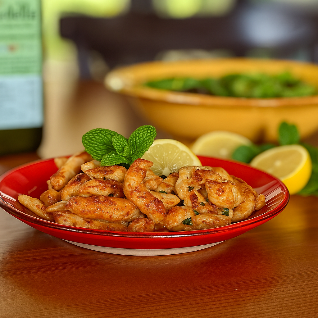 Pollo con lime e menta