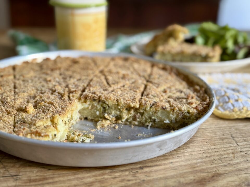 Polpettone di patate e fagiolini, tipico della cucina genovese