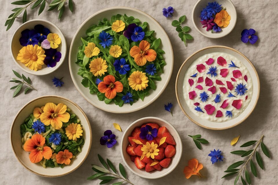 Fiori nel piatto: guida ai fiori eduli per insalate, dolci e aperitivi naturali
