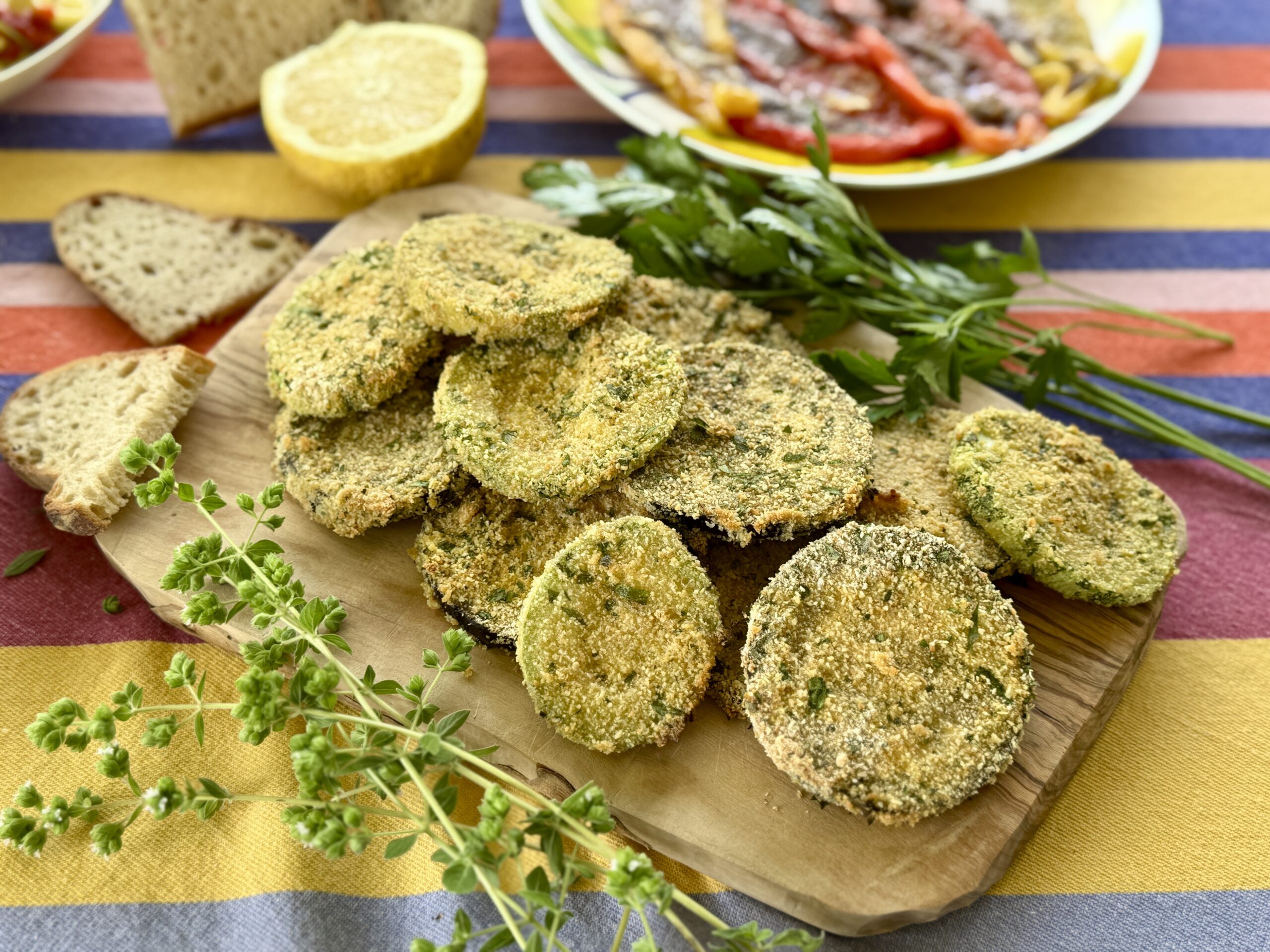 Cotolette vegetali al forno con melanzane e zucchine dell’orto