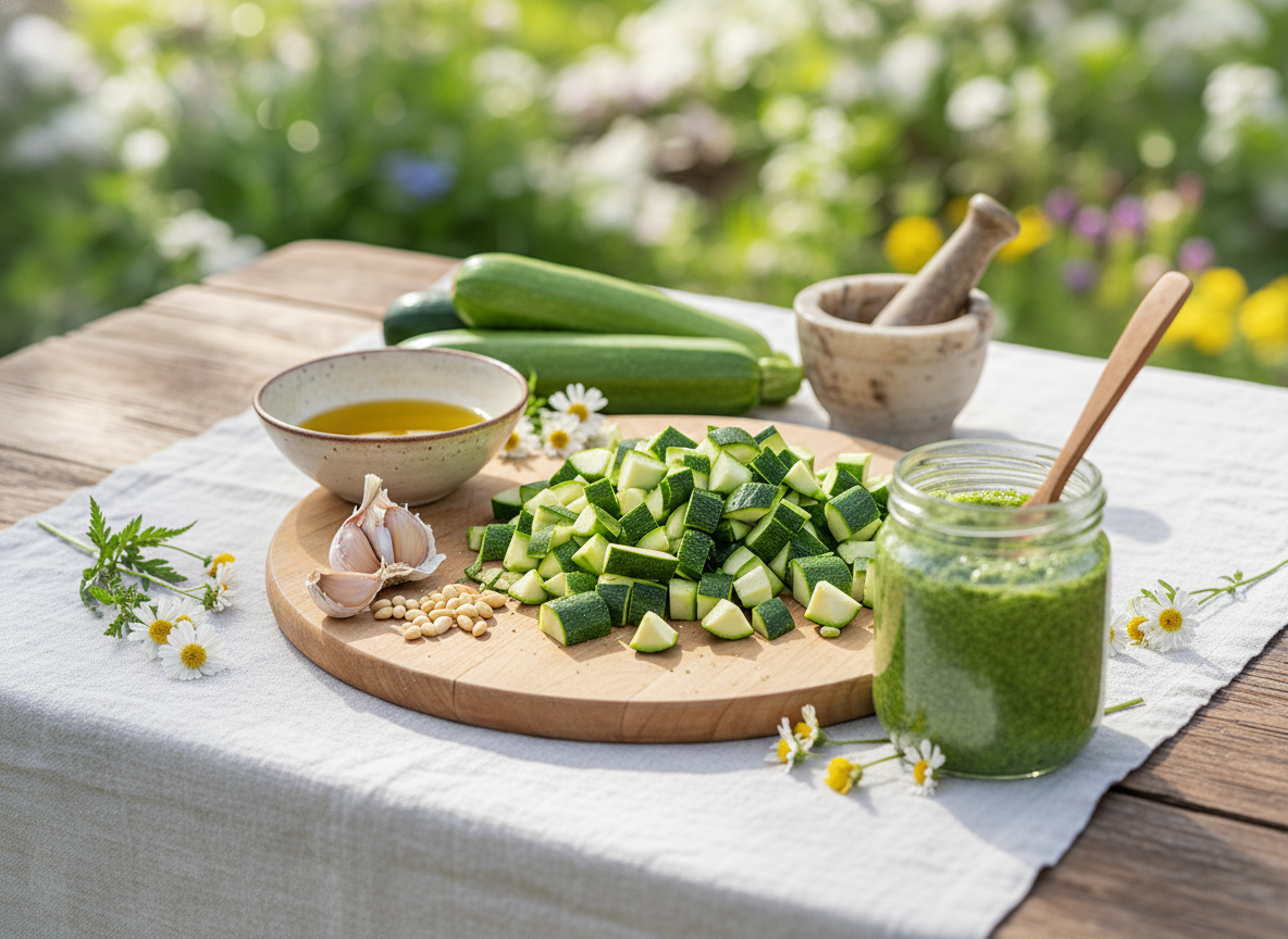 Pesto di zucchine: ricetta estiva cremosa per pasta e crostini
