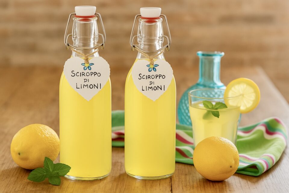 Sciroppo di limoni fatto in casa: fresco, profumato e naturale