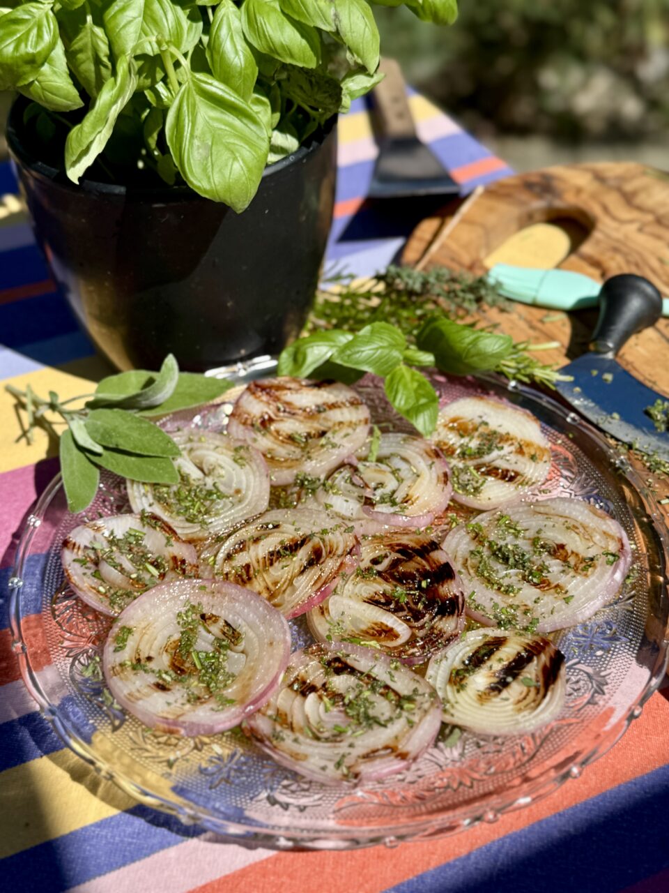 Cipolle grigliate e marinate