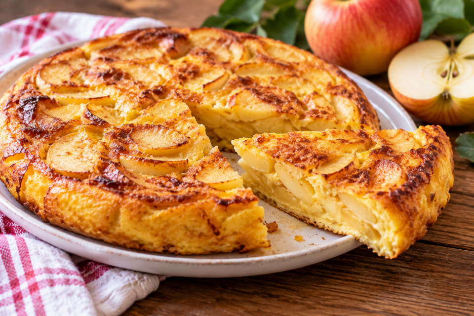Frittata dolce di mele e uvetta: facile, veloce e senza forno