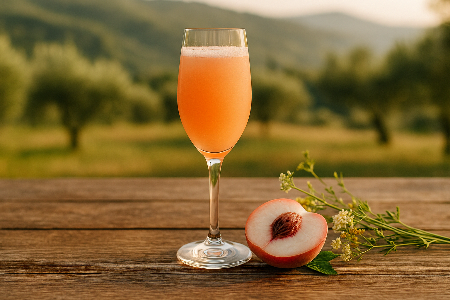 Bellini cocktail fatto in casa con pesche fresche: l’aperitivo elegante e semplicissimo