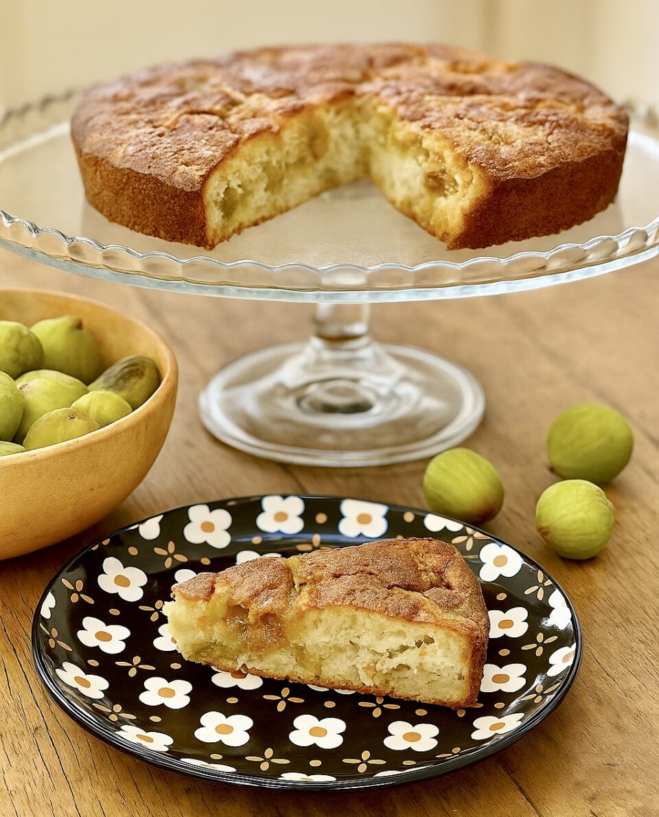 Torta soffice di fichi con yogurt e miele, soffice e veloce