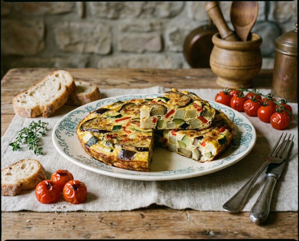 Frittata con verdure dell’orto (omelette ratatouille): ricetta facile, sana e sostenibile