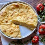 Torta di riso tradizionale genovese con pasta matta