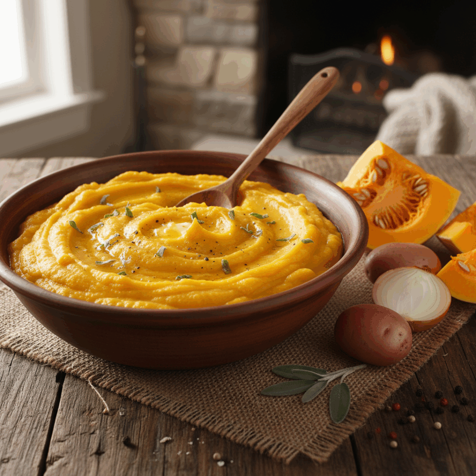 Purè di zucca e patate: una coccola calda e vellutata per le sere d’autunno