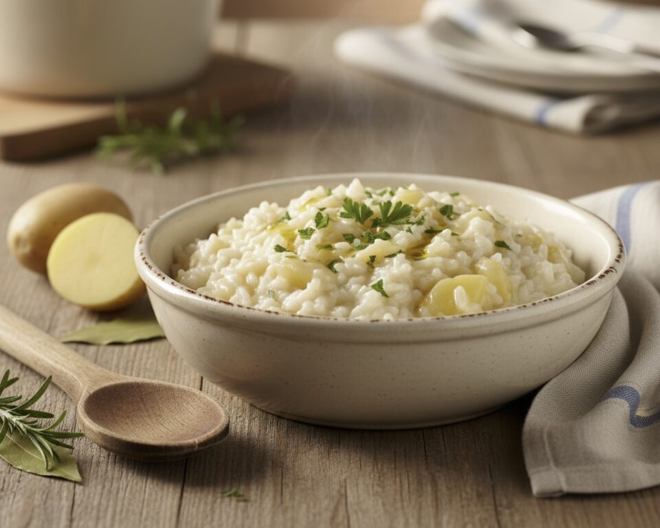 Riso e patate cremoso: la ricetta tradizionale di nonna Maria, semplice e genuina