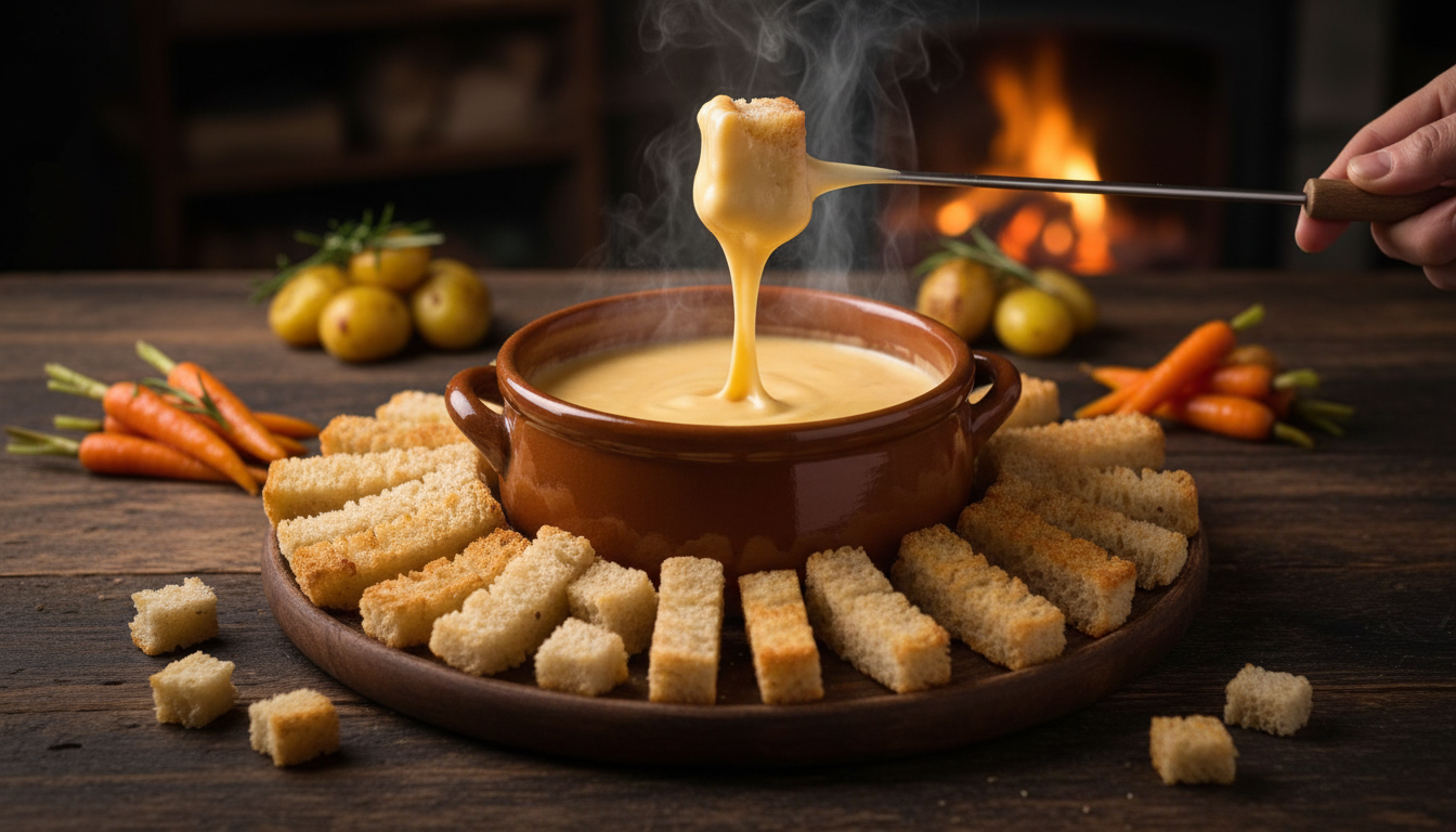 Fonduta valdostana cremosa: la regiona delle cene conviviali