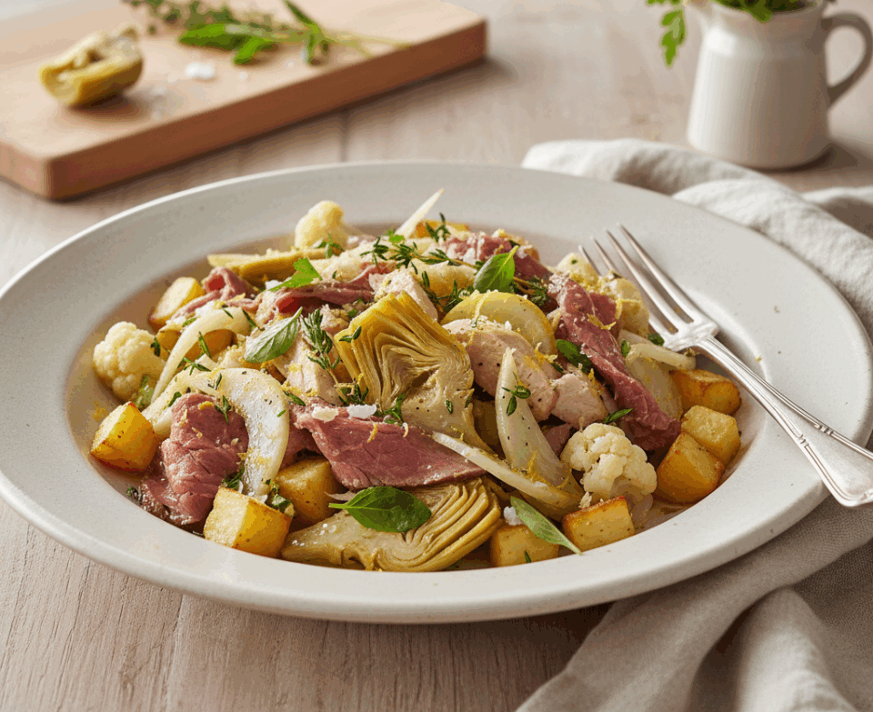 Insalata tiepida con avanzi di carne: piatto leggero e digeribile dopo le feste