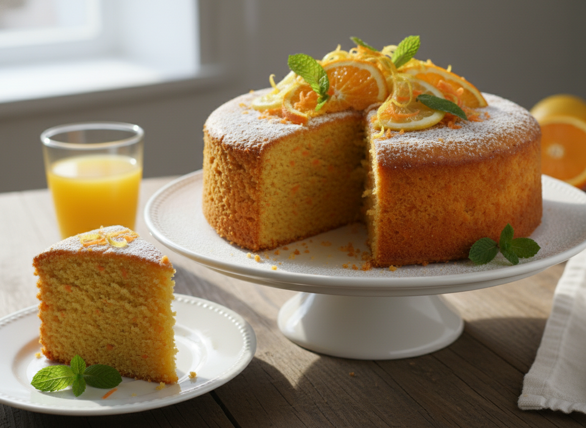 Torta ACE con carote, arancia e limone — soffice, profumata e senza burro