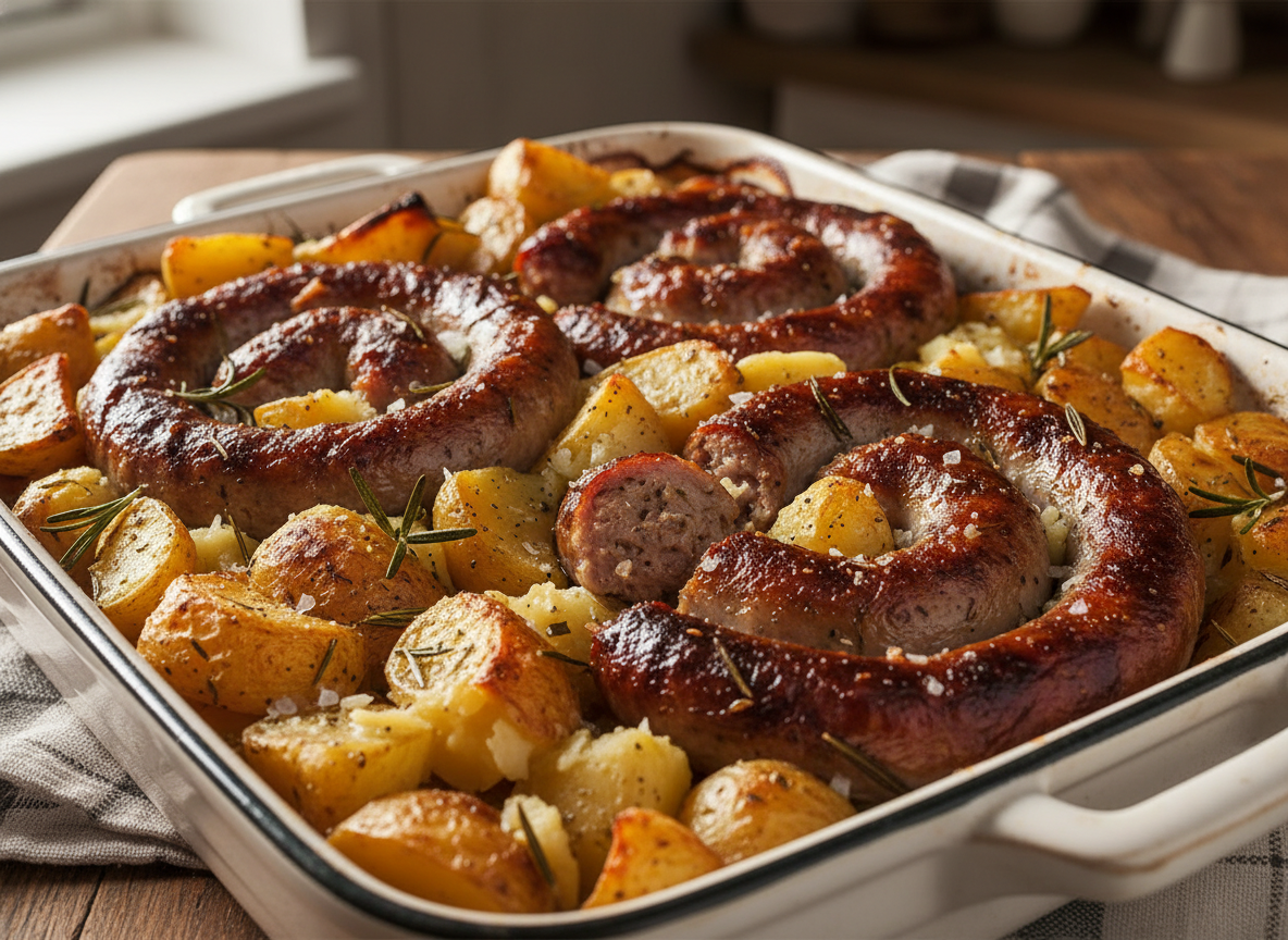 Salsiccia e patate al forno: il secondo semplice e gustoso che conquisterà tutti