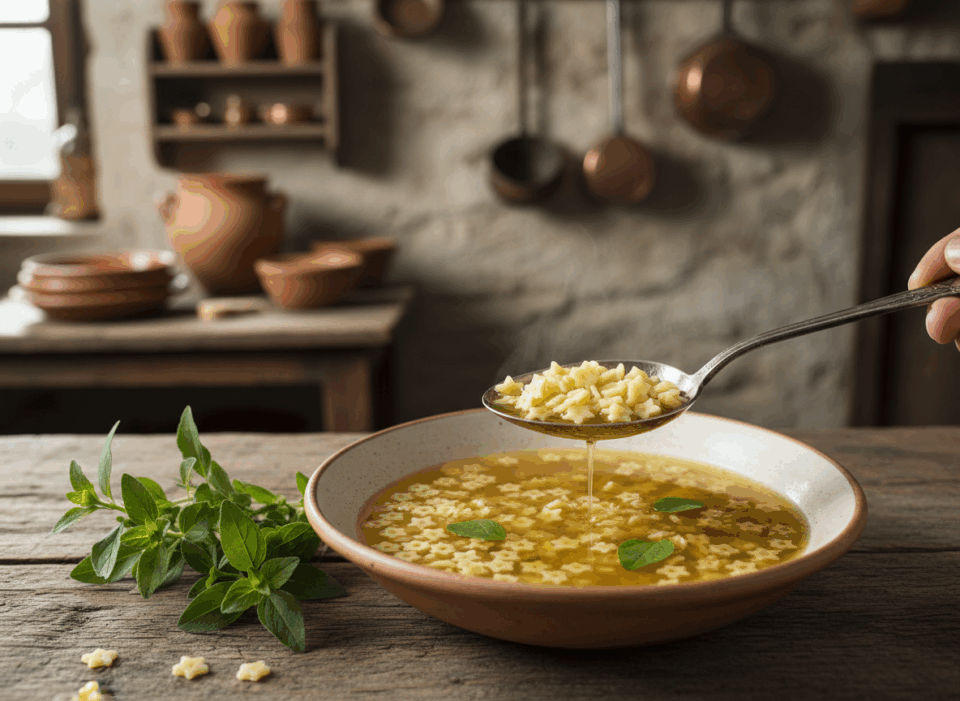 Pastina in brodo: la ricetta che ti mette a posto lo stomaco (con tocco ligure)