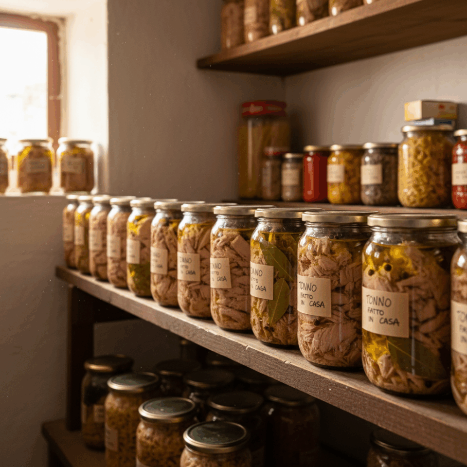 Tonno conservato e cucina ligure