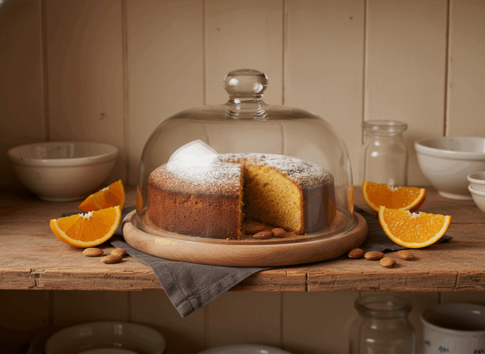 Torta arance e mandorle senza burro: soffice, umida e profumata (facilissima)