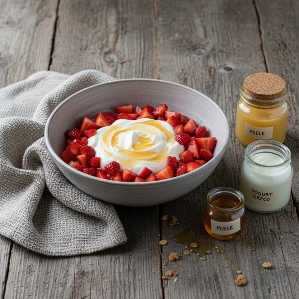 🍓 4. Fragole con yogurt e miele (leggere e veloci)
