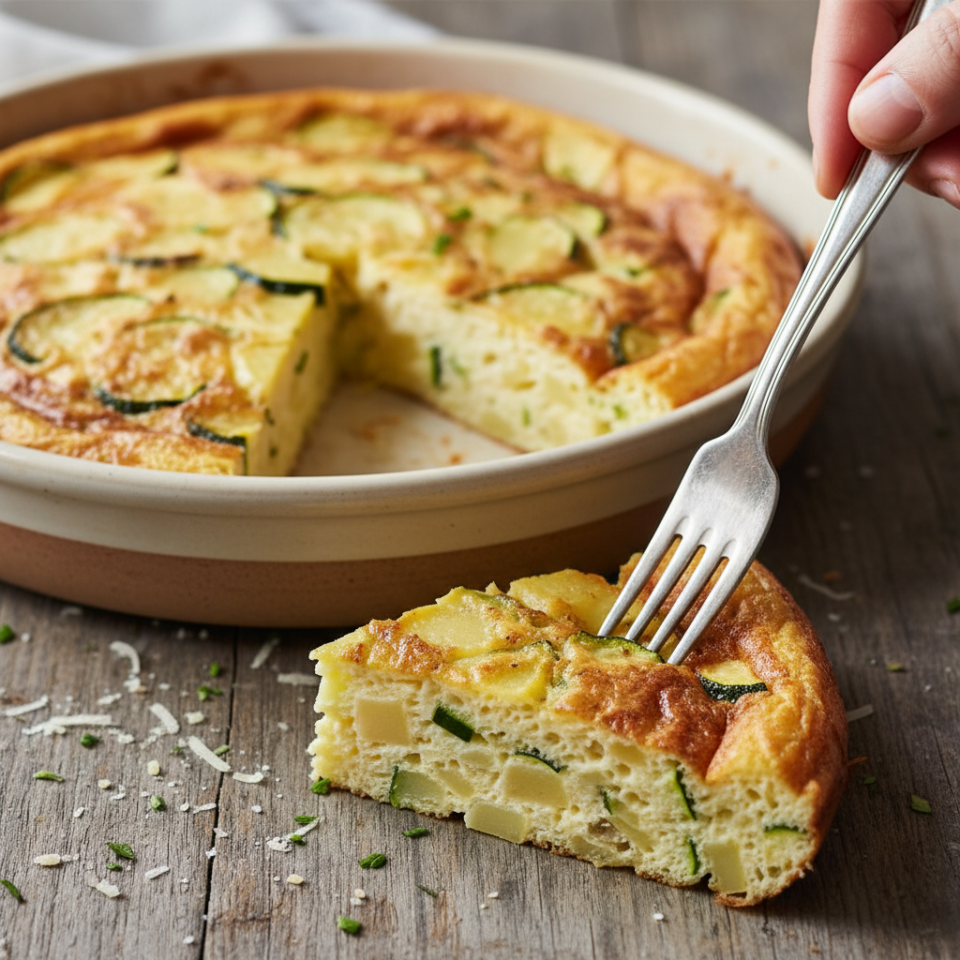 Frittata di patate e zucchine al forno: soffice, leggera e gustosa (perfetta sempre)