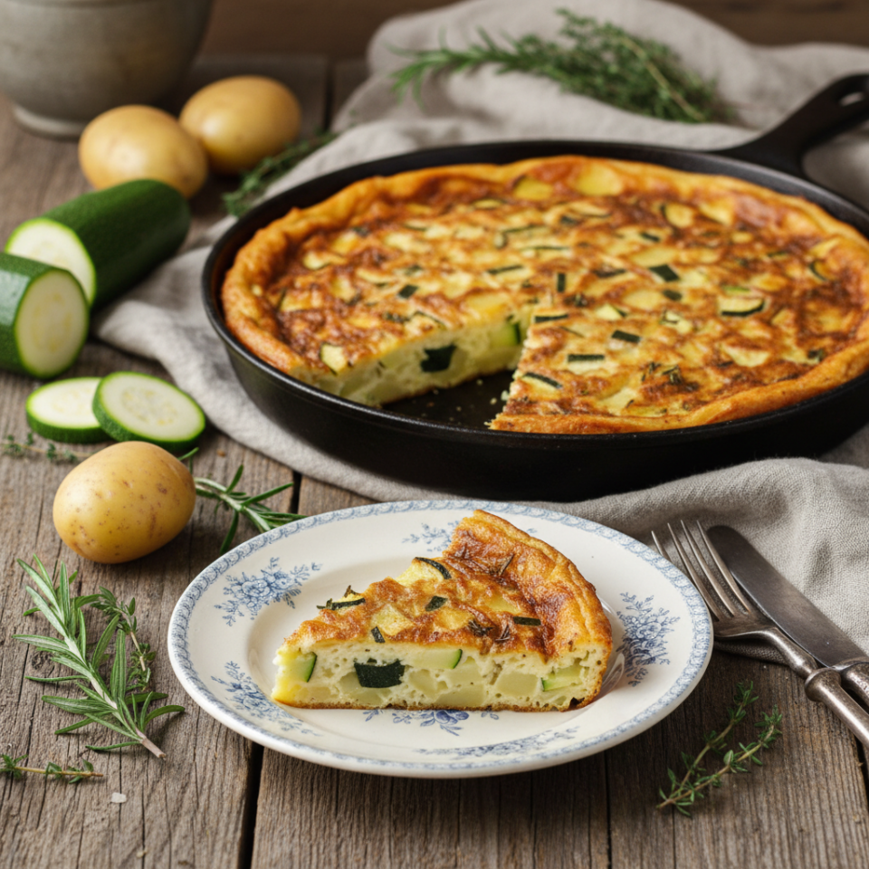 Frittata di patate e zucchine alta e soffice: il trucco per farla perfetta sempre