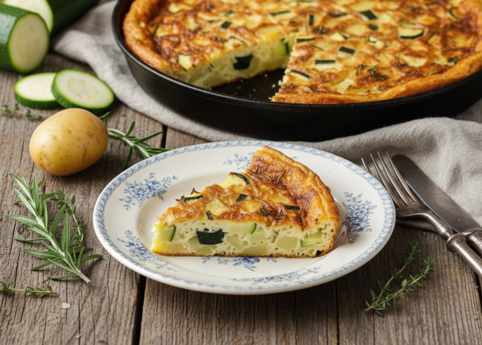 Frittata di patate e zucchine alta e soffice: il trucco per farla perfetta sempre