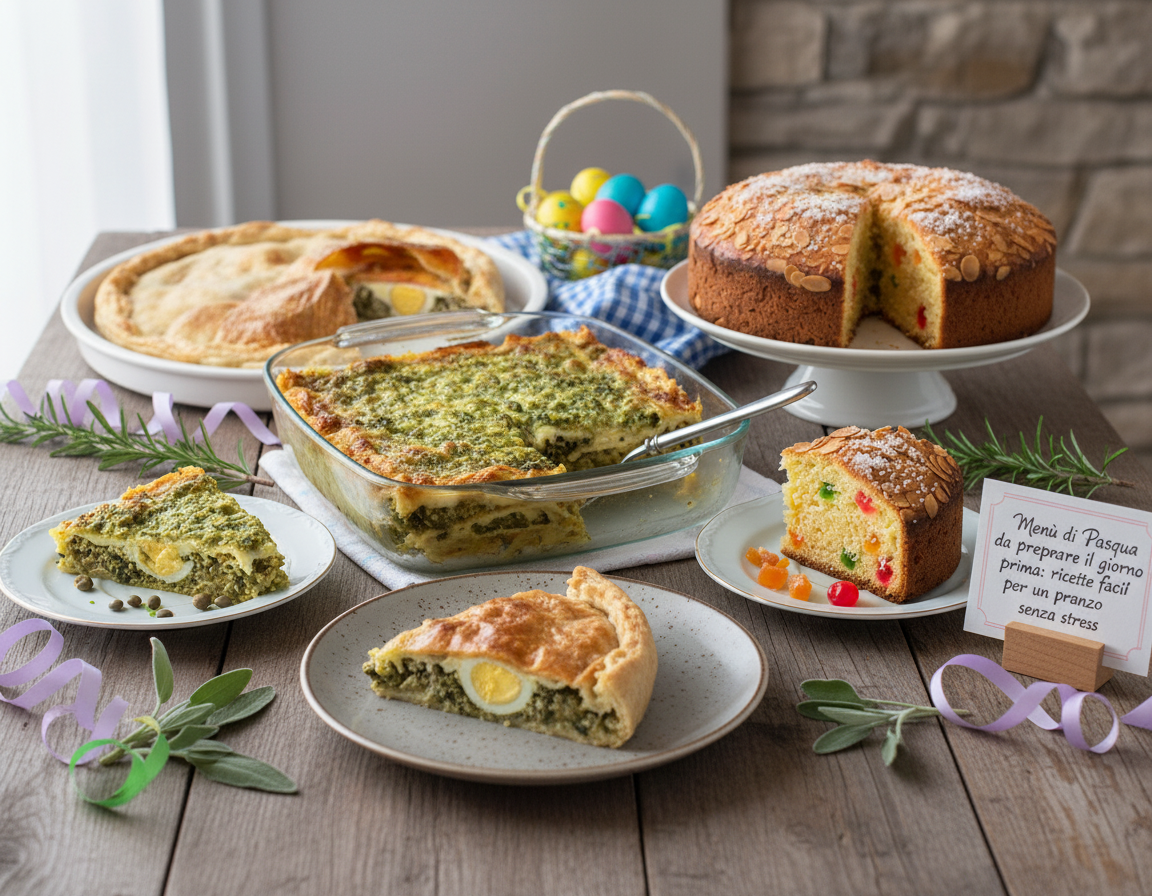 Menù di Pasqua da preparare il giorno prima: ricette facili per un pranzo senza stress