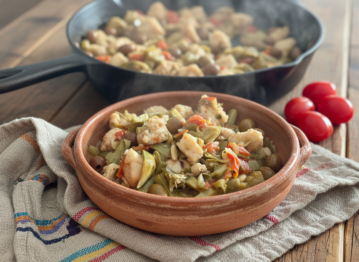 Pescatrice con carciofi alla ligure: profumata, ricca e pronta in 30 minuti