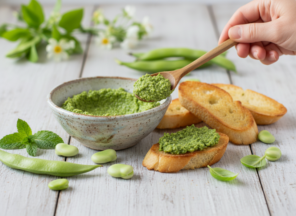Marò di fave ligure: il pesto di fave fresco e profumato della tradizione