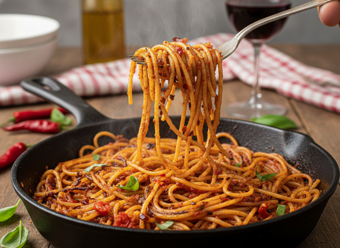 Spaghetti all’assassina: croccanti, piccanti e irresistibili