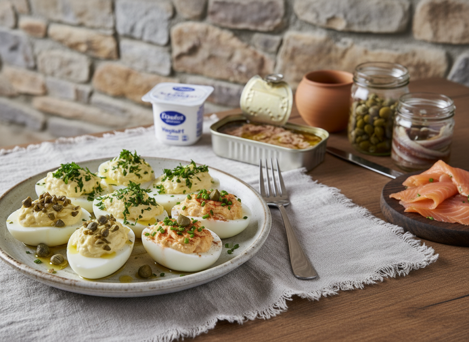 Uova ripiene facili: 3 farciture semplici per un antipasto sempre perfetto