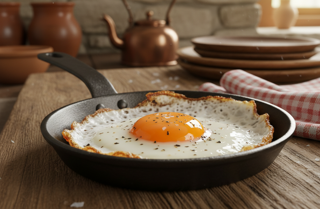 Come fare l'uovo fritto al tegamino perfetto: albume croccante e tuorlo cremoso
