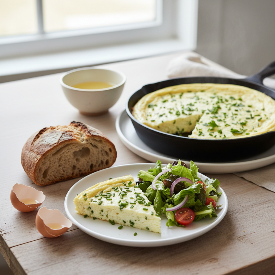 Frittata di albumi avanzati in padella: leggera, veloce e anti spreco