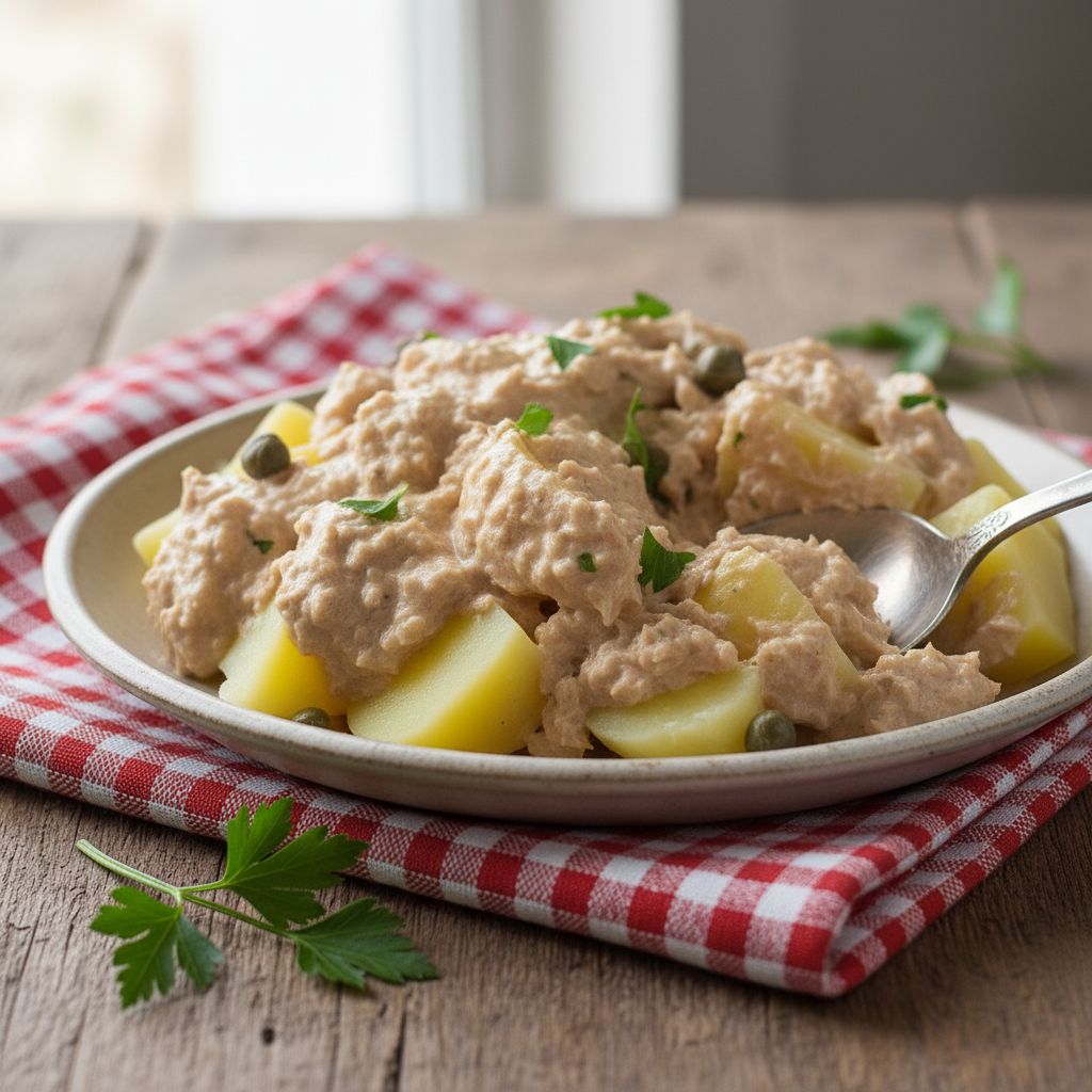 Patate tonnate senza maionese: ricetta leggera e velocissima
