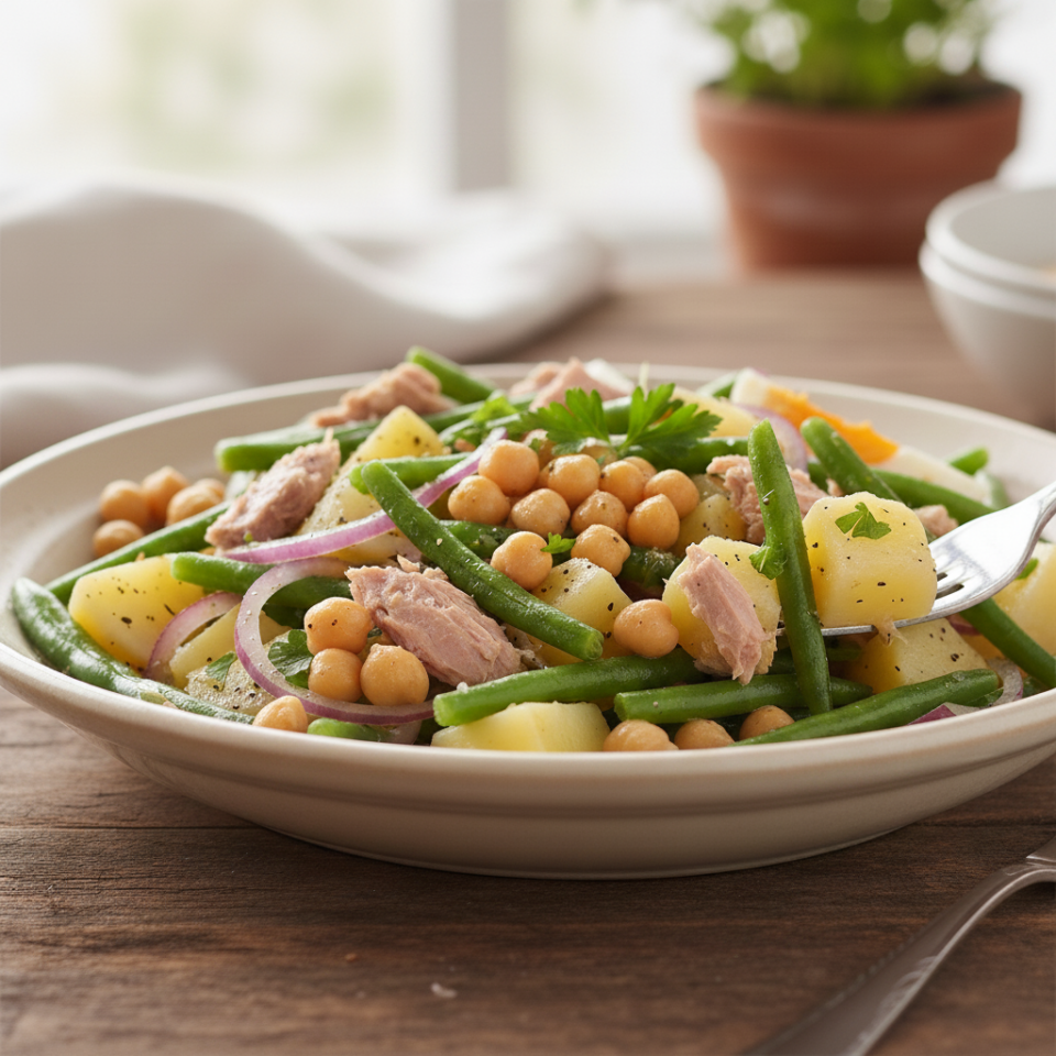 Variante con i ceci al posto delle uova