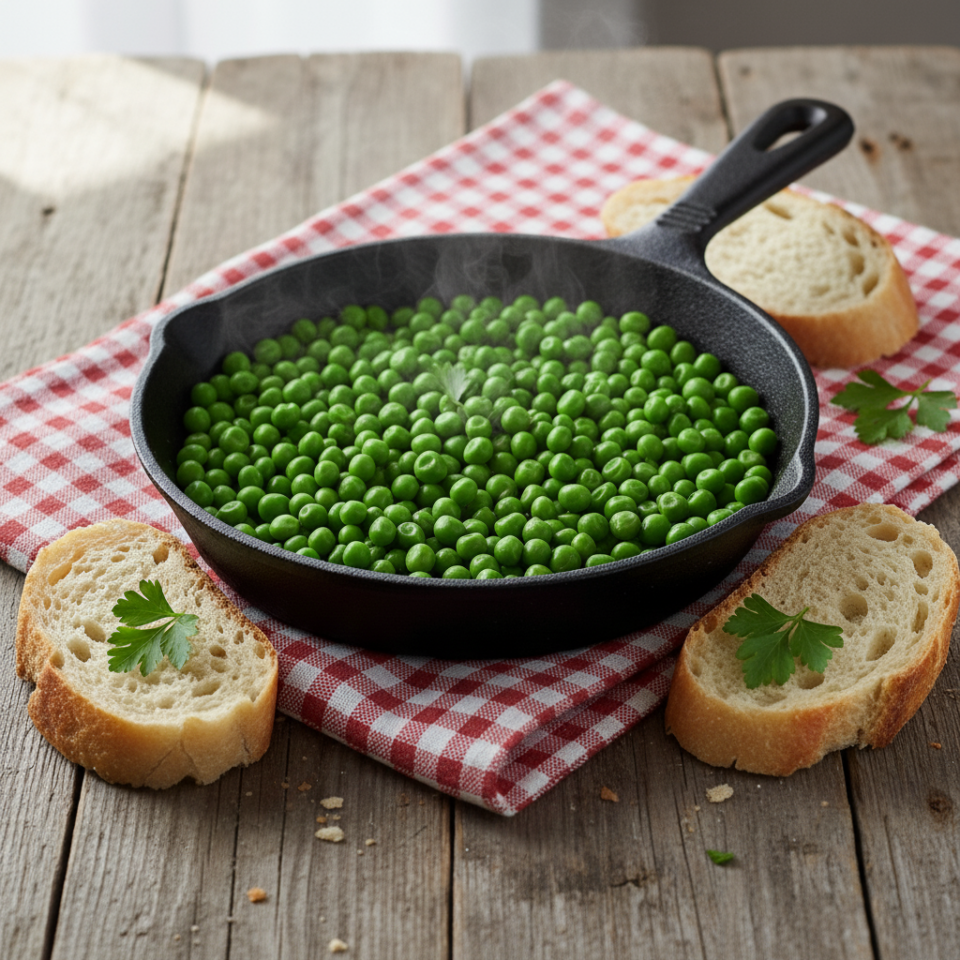 Piselli in padella