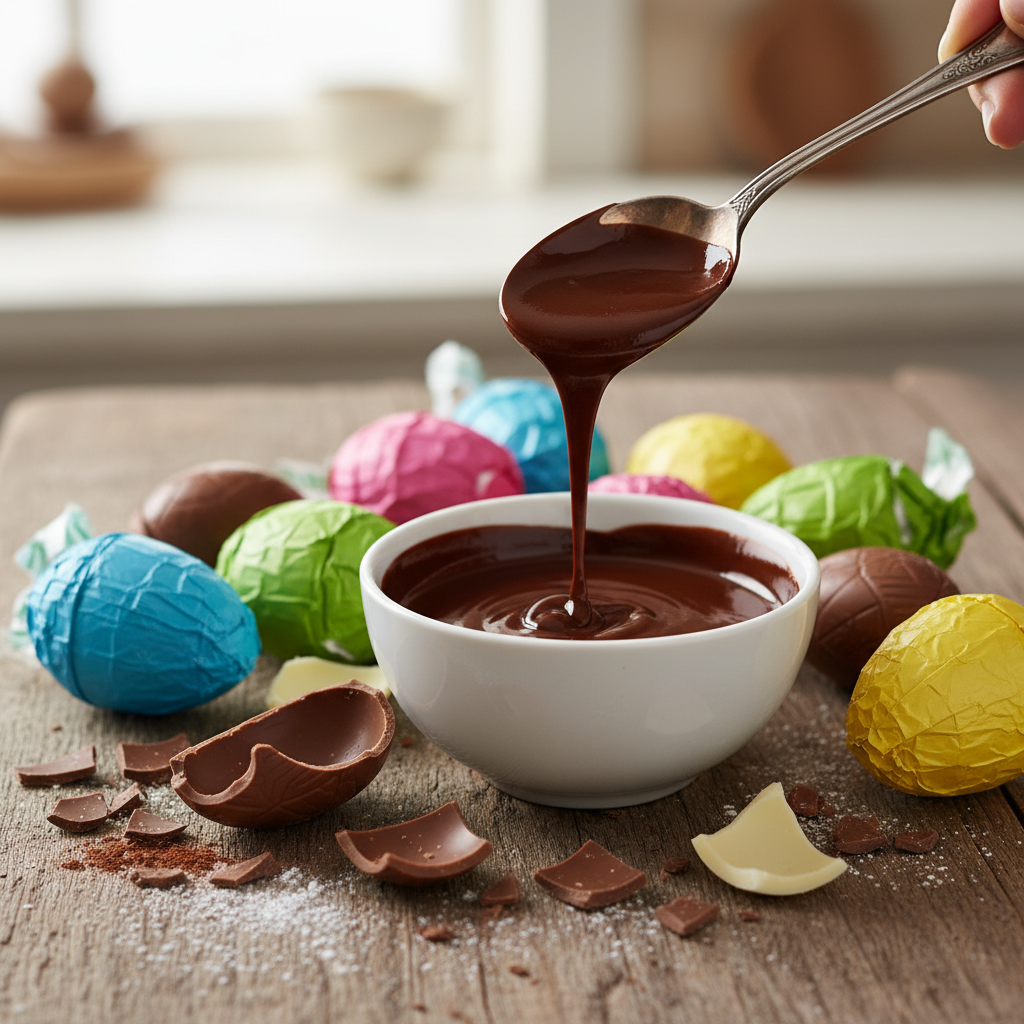 Cioccolato delle uova di Pasqua: come usarlo in 7 idee facili e veloci (senza sprechi)