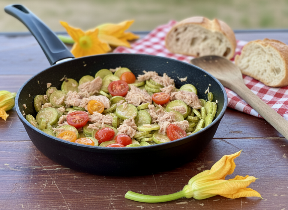 Con pomodorini per un tocco più fresco