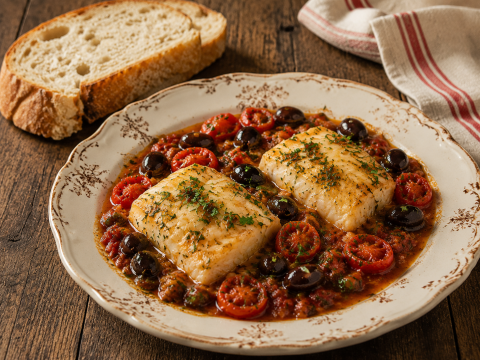 Baccalà in padella facile e veloce: ricetta semplice con pomodorini e olive